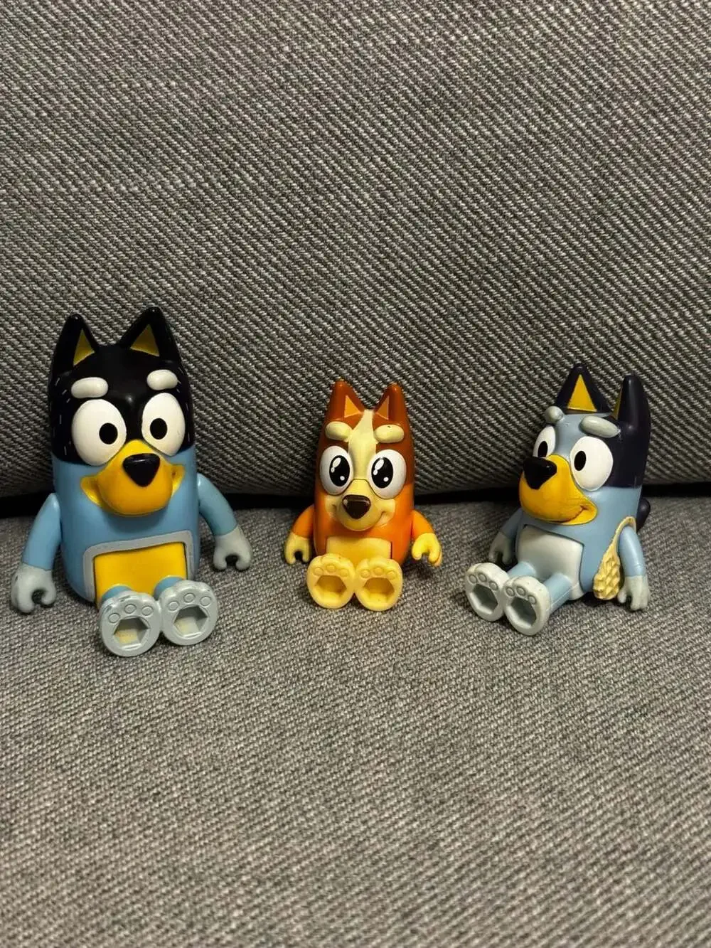 Bluey Family & Friends Figures Lot of 3 Bandit Bingo & Bluey 3” Action Figures